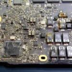 liquid damage motherboard assessment