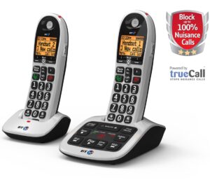 BT 4600 Cordless Phone, Twin Handset with Big Buttons