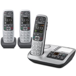 Gigaset E560A Cordless Phone, Trio Handset with Big Buttons