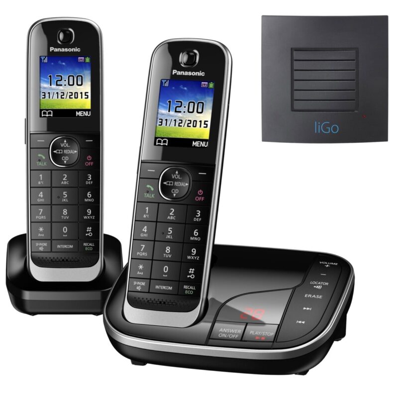 Panasonic KXTGJ322EB Twin Long Range Cordless Phone