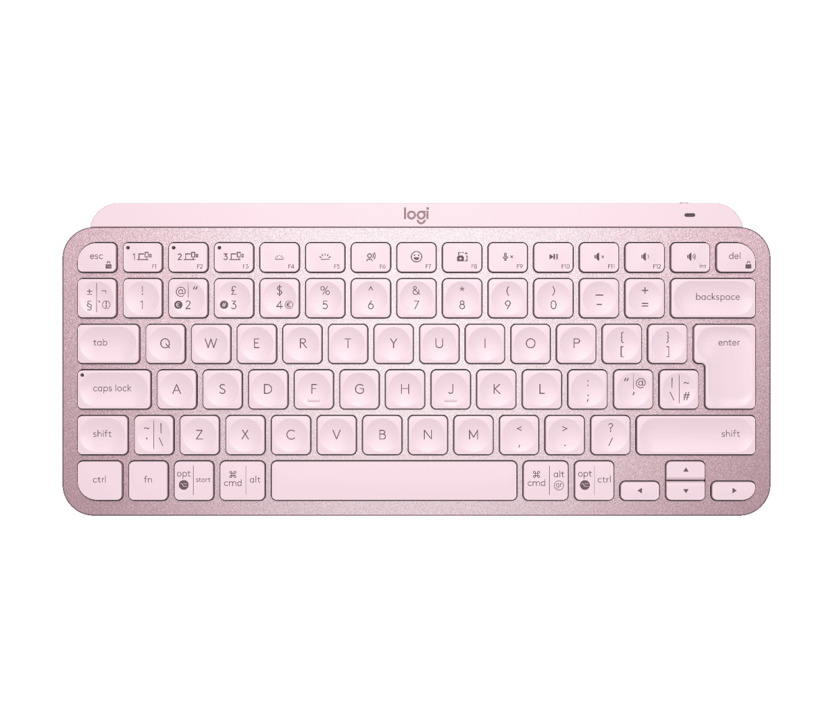 pijp Magistraat optocht Logitech MX Keys Mini keyboard RF Wireless + Bluetooth QWERTY English Pink