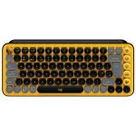 Logitech Pop Keys keyboard RF Wireless + Bluetooth QWERTY UK English Black, Grey, Yellow