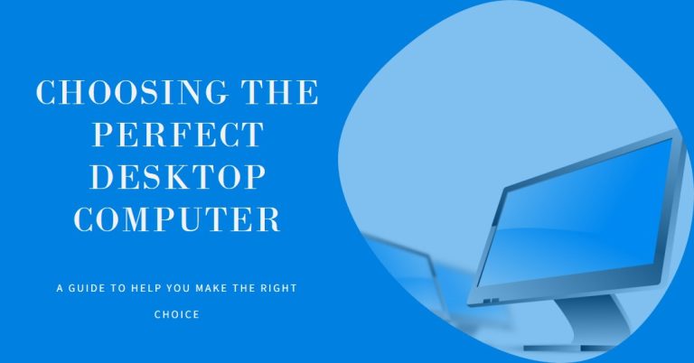 how to choose a desktop computer