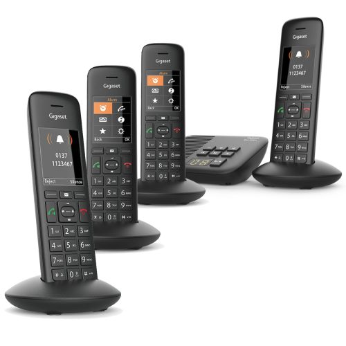 Siemens Gigaset Premium C570A Cordless Phone, Quad Handset with Answer
